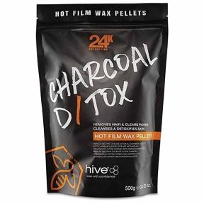 Hive 24k Charcoal D/Tox Hot Film Wax 500g